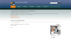 Desktop Screenshot of evansceramics.com